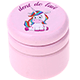 can – "dent de lait", unicorn : pastel pink