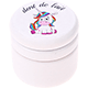 Cajita guardadientes – "dent de lait", unicornio : blanco