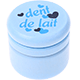 Boîte à dents – « dent de lait », cœurs : bleu bébé