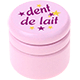 Krabička – "dent de lait", hvězdami : růžová