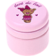 can – "dent de lait", teddy : pastel pink