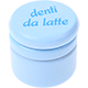 Krabička – "denti da latte" : světlomodrá