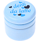 Krabička – "denti da latte", srdíčka : světlomodrá