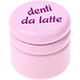 Krabička – "denti da latte" : růžová
