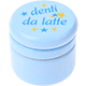 Cajita guardadientes – "denti da latte", estrellas : azul bebé