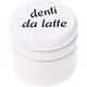 Krabička – "denti da latte" : bílá