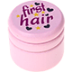 Cajita guardadientes – "first hair" : rosa