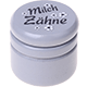 Boîte à dents – « Milchzähne », fleurs : gris clair