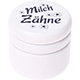 Krabička – "Milchzähne", květinami : bílá