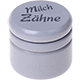 Cajita guardadientes – "Milchzähne" : gris claro