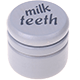 Caixinhas – "milk teeth" : cinza claro