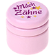 can – "Milchzähne", stars : pastel pink