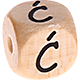 Cubes à lettres gravées, 10 mm – Polonais : Ć