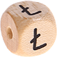 Cubes à lettres gravées, 10 mm – Polonais : Ł
