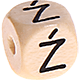Cubes à lettres gravées, 10 mm – Polonais : Ź