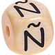 Cubos con letras en relieve de 10 mm en español : Ñ