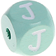 Mint, geprägte Buchstabenwürfel, 10 mm : J