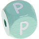 Mint, geprägte Buchstabenwürfel, 10 mm : P