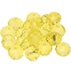 Geschliffene Glasperle, 8 mm : gelb