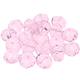 Geschliffene Glasperle, 8 mm : rosa