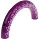 Anel semi circular – flor : purple