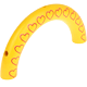 Mezzi anelli a cuoricini : giallo