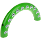 Mezzi anelli a teschietti : verde