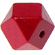Hexagon (Holz), 12 mm : bordeauxrot