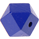 Hexagon (Holz), 12 mm : dunkelblau