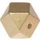 Hexagon (Holz), 12 mm : gold