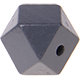 Hexagon (Holz), 12 mm : grau