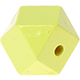 Hexagon (Holz), 12 mm : lemon