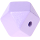 Hexagon (Holz), 12 mm : perlmutt - flieder