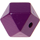 Hexagon (Holz), 12 mm : purpurlila