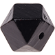 Hexagon (Holz), 12 mm : schwarz