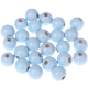 15 Rundperlen, 18 mm : babyblau