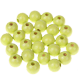 3 Rundperlen, 18 mm : lemon