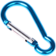 Snap hook/carabiner, 60 mm : turquoise