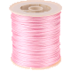 50 metr satynowego sznurka 1mm : różowy