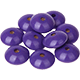 4 perles lentilles 18/9mm : bleu violet