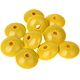 30 Distanziatori piatti 18/9 mm : giallo