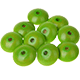 4 koralików z oczkiem 18/9 mm : żółty zielony