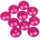 4 koralików z oczkiem 18/9 mm : masa perłowa ciemno różowy