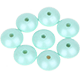 4 koralików z oczkiem 18/9 mm : masa perłowa mięta