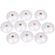 4 koralików z oczkiem 18/9 mm : masa perłowa biały