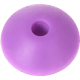 perles lentilles de silicone, 12 mm : bleu violet
