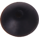perles lentilles de silicone, 12 mm : noir