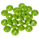 60 Linspärlor 10/5mm : gulgrön