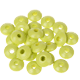 60 čočkovitých korálků 10x5mm : citrónová