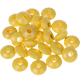 60 koralików z oczkiem 10/5 mm : pastelowy żółty